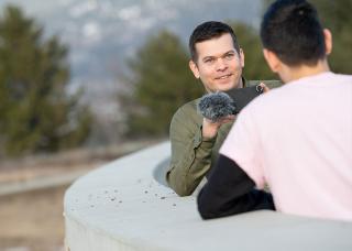 Staff supporting students