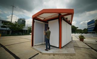 Exterior of Cold Tube demonstration pavilion