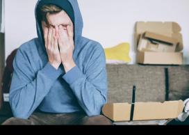 Stressed out young adult