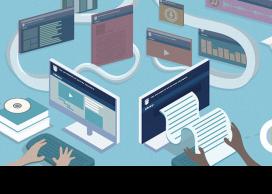 Graphic of computer users