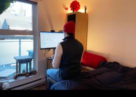 Person working from home