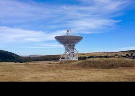 The Sardinia Radio Telescope, located in Sardinia, Italy