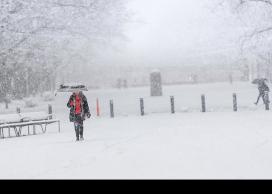 Snow on campus