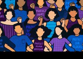 Graphic of Asian arts staff