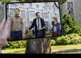 Movie stars on campus