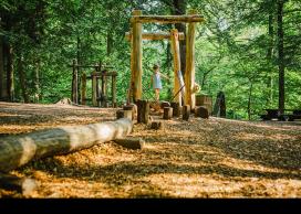 Child playing outdoors